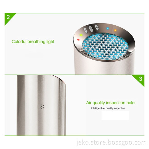 Nice industrial design metal air purifier for car